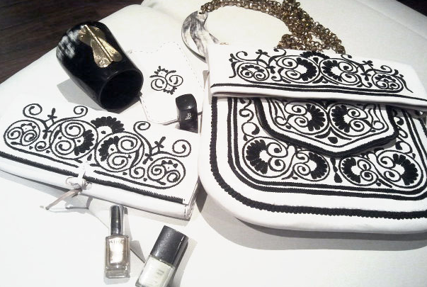 Styling tip fashion and beauty 2014 | Abury Berber Bags black & white