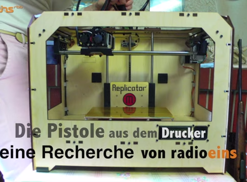 Printing weapons with the 3D printer - Weapons now available for everyone?