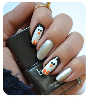 Manicure Monday | NAIL TUTORIAL #Penguin Nails