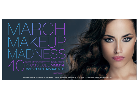 Beauty on a Budget | March Makeup Madness: 40% off Everything on Cherryculture!