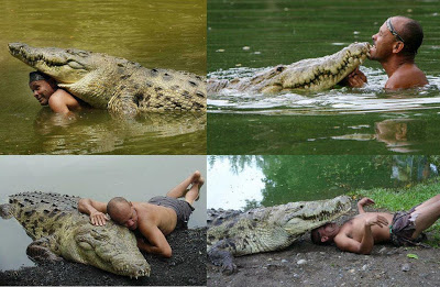 Ungewöhnliche Freundschaften: Ein Mann und sein Krokodil