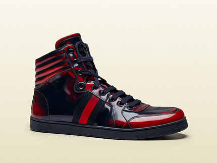 The coolest boots: Gucci's leather high-top sneakers