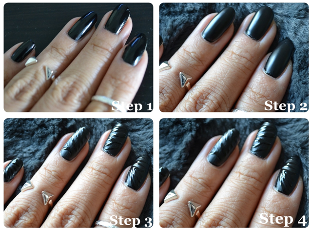 black zebra nails 2