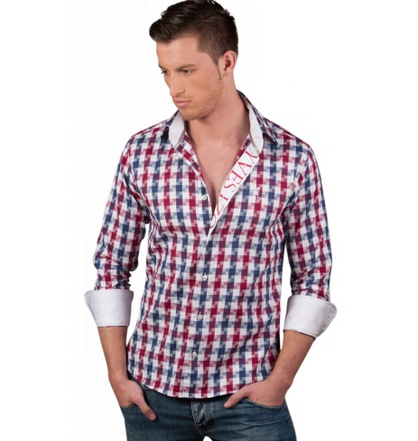 Men’s dress shirt “New Hampshire” from the Black Line by Yves Izo