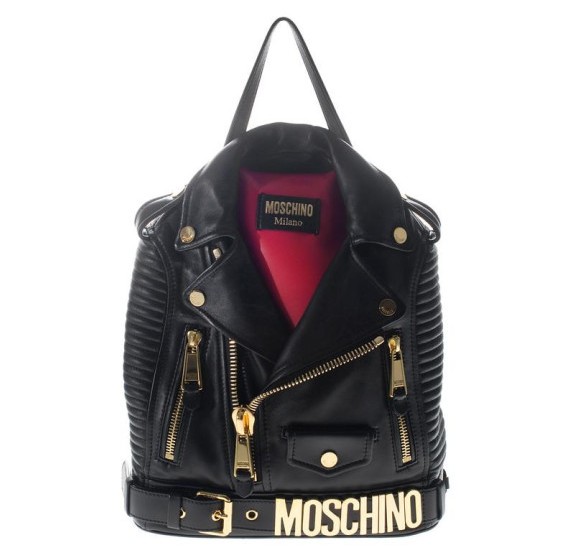 Die coolsten Backpacks 2014: Moschino Leather Biker Back Black