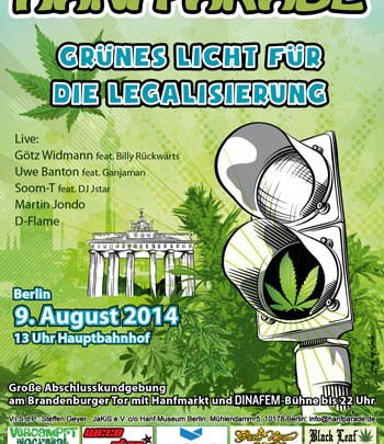 Veranstaltungstipp Berlin: Hanfparade - Grünes Licht für die Legalisierung