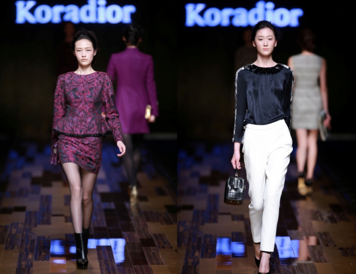 Mercedes-Benz China Fashion Week, Oktober/November 2014 präsentiert – Koradior, für Sie HW 14/15