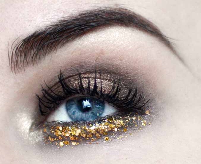 Styling and Beauty Tip Berlin | Gold Glitter Look