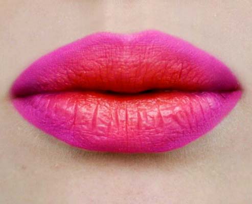 Styling and Beauty Tip Berlin | Neon Orange & Pink Ombre Lips