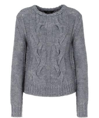 Zopfmuster Strickpullover by Oui