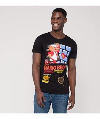 Menswear: Mario Bro Print Shirt by Clockhouse