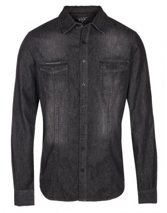 Menswear: Jeans shirt dark by Philipp Plein