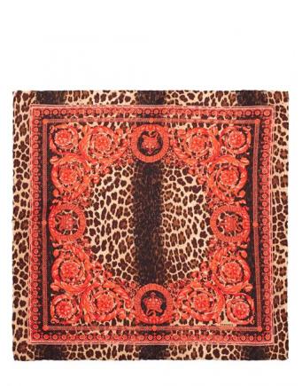 Wild & Sexy - Red Leopard Scarf by Versace