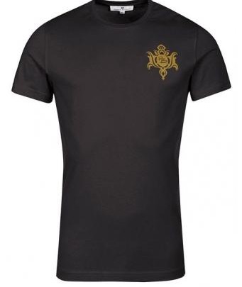 Menswear: Balmain Shirt in Schwarz-Gold