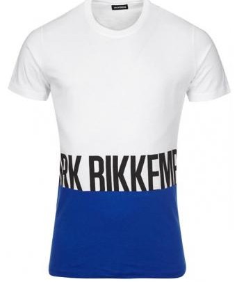 Menswear: Bikkembergs T-Shirt in Blau/Weiß