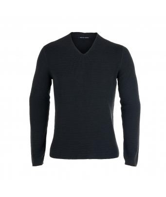 Navy blauer Strick Pullover by Hannes Roether