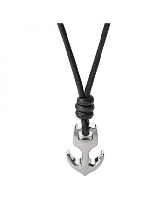 Men’s necklace with anchor pendant by Fossil