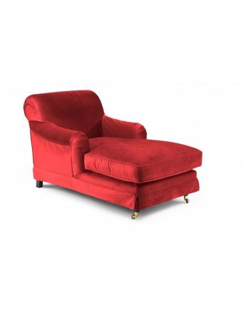 Velvet lounge chair in red by Max Winzer