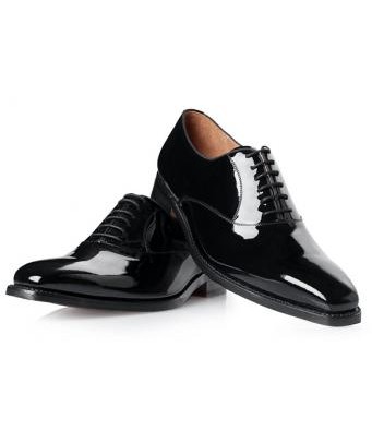 Oxford patent leather shoe NO. 571 in black