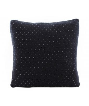 Knitted pillow slip in Navy Blue by Jenny