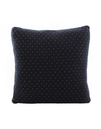 Knitted pillow slip in Navy Blue by Jenny