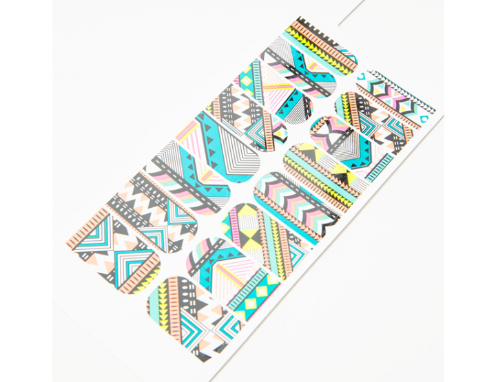 Nail wraps with an ethnic edge by Bershka