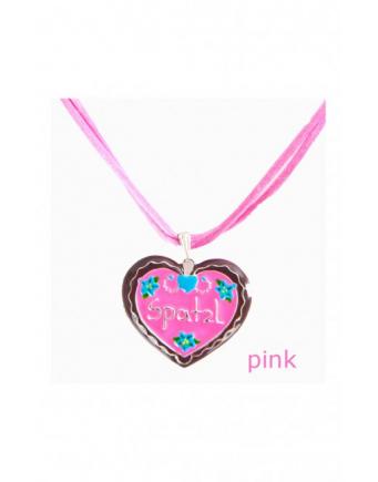 Herzchen-Halskette in Pink by Stockerpoint