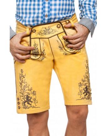 Nash Yellow Short Garb-inspired Jeans by Stockerpoint