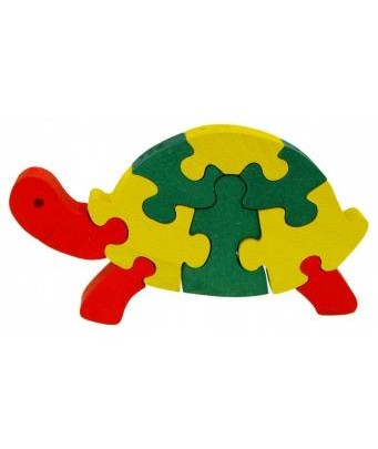 Puzzle Schildkröte aus Holz