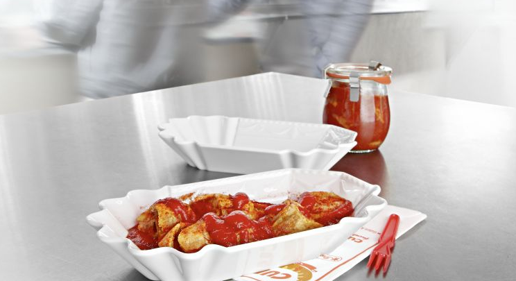 KURLAND Currywurst Porcellain Plate by KPM