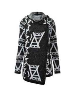 Cardigan in black and white by Cecil