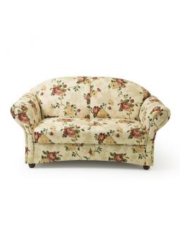 Wohnen: Zweisitzer Sofa im Retrolook