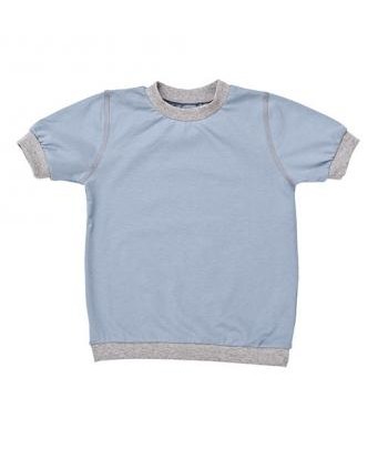 Kinder T- Shirt Blau aus Bio-Baumwolle