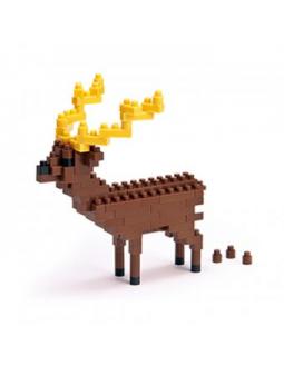 3D reindeer puzzle by Nanoblock