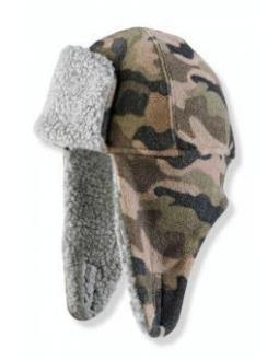 Kinder Fleece-Mütze im Army Look