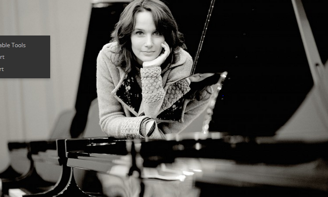 Hélène Grimaud, die jüngste Klavierstudentin