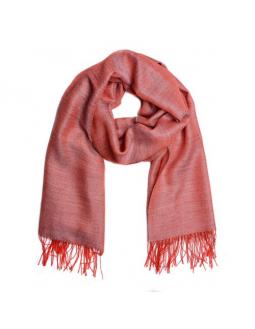 Fluffy alpaca scarf in pink by Mitos