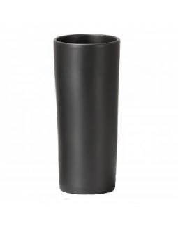 Ton-in-Ton-Gestaltete Vasen in Schwarz