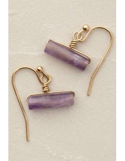 Accessoires: Athene earrings purple