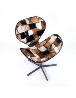 Drehbarer Stuhl in Patchwork-Optik by Woody