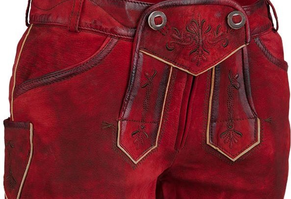 Trend: Trachten-Lederhosen in Rot