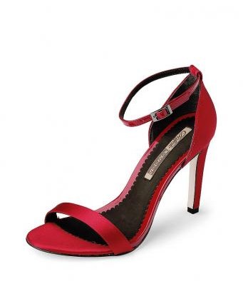 High Heel Sandalette von Buffalo in rot für Damen