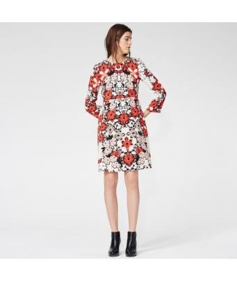 flower-printed dress