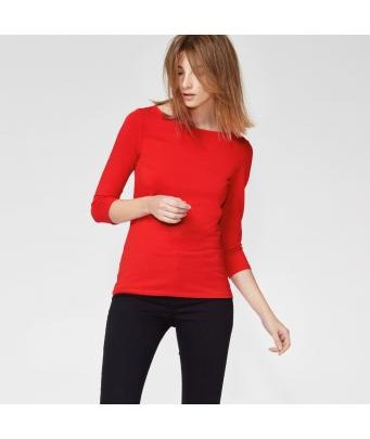 Longsleeve with boat neckline