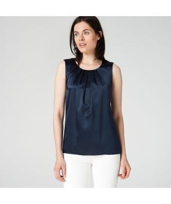 Jersey Top with silk satin