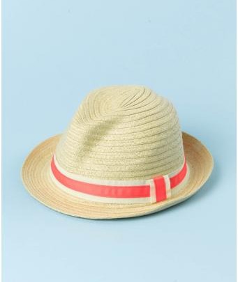 beach hat straw yellow Johnnie b. Size - ONE