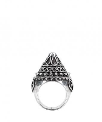 Vintage-look sterling silver ring
