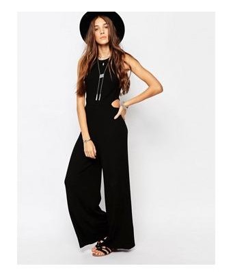 Pull&Bear - Overall with sideway cutouts - Schwarz
