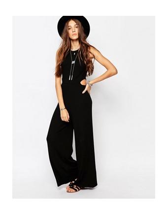 Pull&Bear - Overall with sideway cutouts - Schwarz