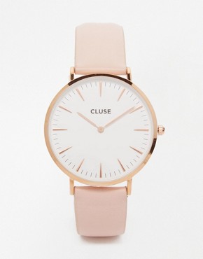 Cluse La Boheme - CL18014 - Leather-wristwatch - pink